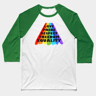 LGBTQ Pride Rainbow Baseball T-Shirt